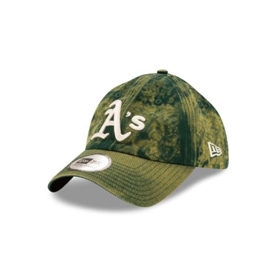 Sapca New Era Oakland Athletics MLB Hand Brush Wash Casual Classic Adjustable - Verzi